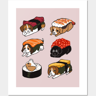 Sushi Beagle Posters and Art